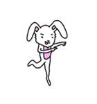折れ折れウサギ（個別スタンプ：1）