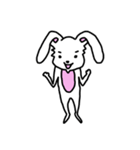 折れ折れウサギ（個別スタンプ：3）