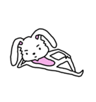 折れ折れウサギ（個別スタンプ：4）