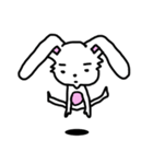 折れ折れウサギ（個別スタンプ：6）