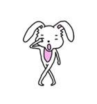 折れ折れウサギ（個別スタンプ：7）