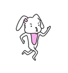 折れ折れウサギ（個別スタンプ：9）