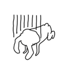 折れ折れウサギ（個別スタンプ：10）