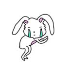 折れ折れウサギ（個別スタンプ：11）