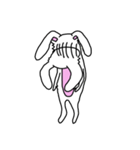 折れ折れウサギ（個別スタンプ：12）