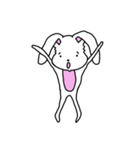 折れ折れウサギ（個別スタンプ：14）