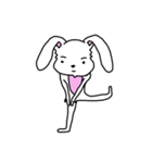 折れ折れウサギ（個別スタンプ：15）