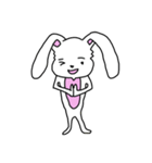 折れ折れウサギ（個別スタンプ：18）