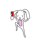 折れ折れウサギ（個別スタンプ：21）