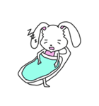 折れ折れウサギ（個別スタンプ：24）