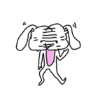 折れ折れウサギ（個別スタンプ：30）