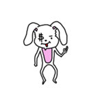 折れ折れウサギ（個別スタンプ：32）