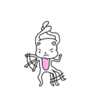 折れ折れウサギ（個別スタンプ：34）