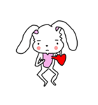 折れ折れウサギ（個別スタンプ：40）