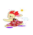 ふわふわお耳のうさたん（個別スタンプ：6）