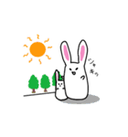 ぽちゃうさぎの生活（個別スタンプ：1）