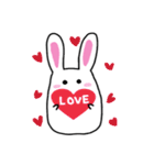 ぽちゃうさぎの生活（個別スタンプ：9）