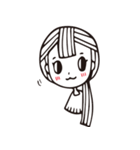 雨木の女の子～変な顔することが好き（個別スタンプ：1）
