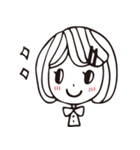 雨木の女の子～変な顔することが好き（個別スタンプ：12）