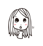雨木の女の子～変な顔することが好き（個別スタンプ：35）