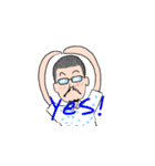 メガネひげ坊主（個別スタンプ：18）