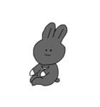 黒ウサギのパール2（個別スタンプ：1）