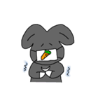 黒ウサギのパール2（個別スタンプ：2）