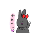 黒ウサギのパール2（個別スタンプ：38）