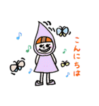 カラフルずきんちゃん（個別スタンプ：3）