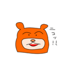 シンプルなクマさん（個別スタンプ：22）
