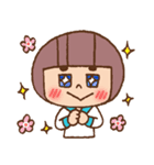 まゆげ娘ちゃん2（個別スタンプ：3）