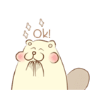lovely beaver (Eng)（個別スタンプ：2）