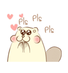 lovely beaver (Eng)（個別スタンプ：3）
