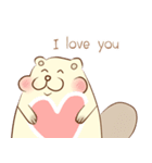 lovely beaver (Eng)（個別スタンプ：6）