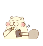 lovely beaver (Eng)（個別スタンプ：12）