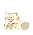 lovely beaver (Eng)（個別スタンプ：16）