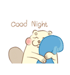 lovely beaver (Eng)（個別スタンプ：17）