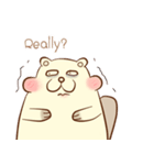 lovely beaver (Eng)（個別スタンプ：20）