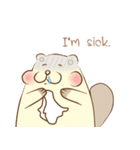 lovely beaver (Eng)（個別スタンプ：22）