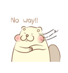 lovely beaver (Eng)（個別スタンプ：27）