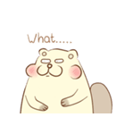 lovely beaver (Eng)（個別スタンプ：28）