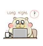 lovely beaver (Eng)（個別スタンプ：34）