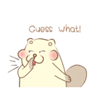 lovely beaver (Eng)（個別スタンプ：36）