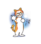 パフォーマンス猫キャラクター「ミュー」2（個別スタンプ：15）