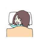 お布団大好きひきこちゃん（個別スタンプ：13）