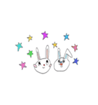 2匹のウサギスタンプ（個別スタンプ：40）