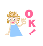 キュートな女の子アニー（個別スタンプ：3）
