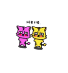cat and friends part two.（個別スタンプ：35）