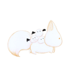 White White fox（個別スタンプ：34）