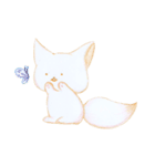 White White fox（個別スタンプ：36）